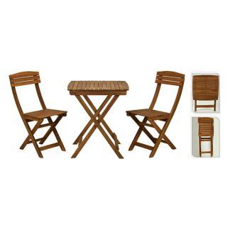 Gardalux Bistroset | Gardalux | 3-delig (Inklapbaar, Acaciahout, Bruin) VM2000060 K170105282 - 3