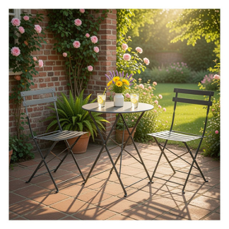 Gardalux Bistroset | Gardalux | 3-delig (Inklapbaar, Antraciet) CK9200780 K170104834 - 2