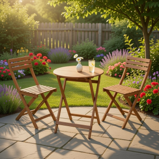 Gardalux Bistroset | Gardalux | 3-delig (Inklapbaar, Bruin) VM7000030 K170105920 - 2