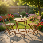 Gardalux Bistroset | Gardalux | 3-delig (Inklapbaar, Bruin) VM7000030 K170105920 - 2