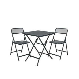 Gardalux Bistroset | Gardalux | 3-delig (Inklapbaar, Staal, Grijs) X81100210 K170105925