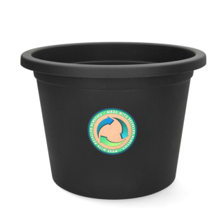 Gardalux Bloempot | Gardalux | Ø 28 centimeter (Kunststof, Binnen/Buiten, Antraciet) Y54202250 K170105358 - 1