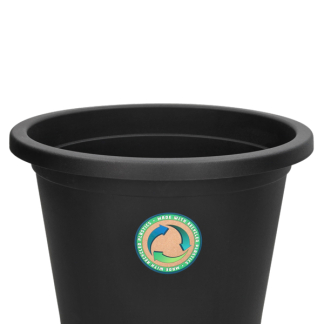 Gardalux Bloempot | Gardalux | Ø 34 centimeter (Kunststof, Binnen/Buiten, Antraciet) Y54202300 K170105361 - 2