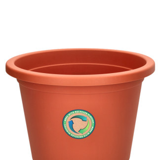 Gardalux Bloempot | Gardalux | Ø 34 centimeter (Kunststof, Binnen/Buiten, Terracotta) Y54202330 K170105363 - 2