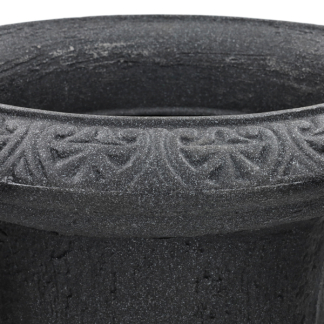 Gardalux Bloempot | Gardalux | Ø 40 x 53 centimeter (Op voet, Kunststof, Binnen/Buiten, Betonlook, Antraciet) Y54180380 K170105379 - 3