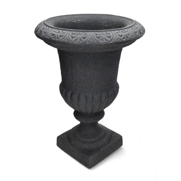 Gardalux Bloempot | Gardalux | Ø 40 x 53 cm (Op voet, Kunststof, Binnen/Buiten, Betonlook, Antraciet) Y54180380 K170105379 - 1