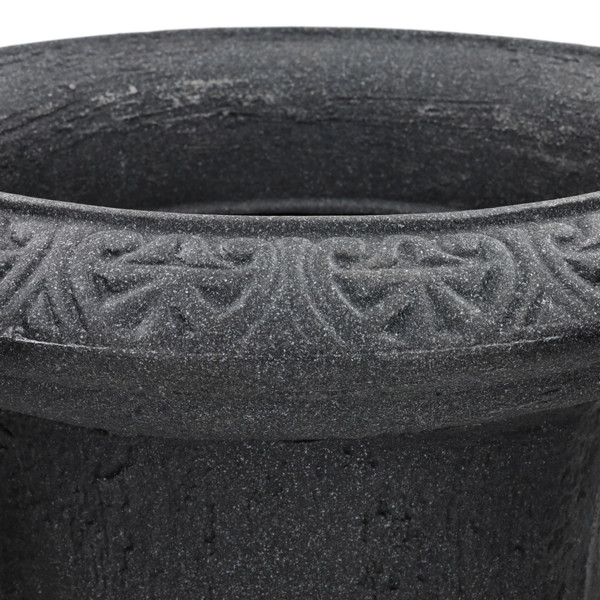 Gardalux Bloempot | Gardalux | Ø 40 x 53 cm (Op voet, Kunststof, Binnen/Buiten, Betonlook, Antraciet) Y54180380 K170105379 - 3