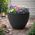 Gardalux Bloempot | Gardalux | Ø 49 cm (Polyethyleen, Binnen/Buiten, Antraciet) Y54192480 K170105848 - 2