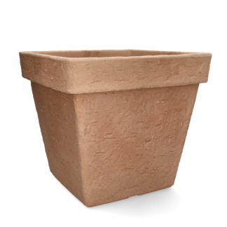 Gardalux Bloempot | Gardalux | 39 x 39 centimeter (Kunststof, Vierkant, Buiten, Steenlook, Terracotta) Y54195480 K170105378