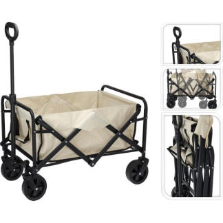 Gardalux Bolderkar | 73 x 51 x 48 cm (Tot 50 kg, Opvouwbaar, Beige) LE9000010 K180107455 - 