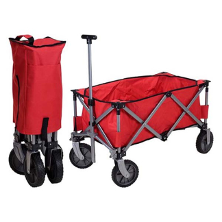 Gardalux Bolderkar | 90 x 49 x 58 cm (Tot 70 kg, Opvouwbaar, Rood) DG9000400 K170104923 - 3