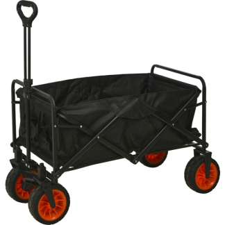 Gardalux Bolderkar | Redcliffs | 101 x 56 x 104 cm (Tot 80 kg, Opvouwbaar, Zwart) LE9000020 K180107456