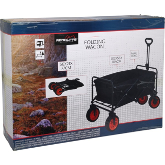 Gardalux Bolderkar | Redcliffs | 101 x 56 x 104 cm (Tot 80 kg, Opvouwbaar, Zwart) LE9000020 K180107456 - 3