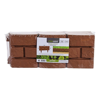 Gardalux Borderhekje | Gardalux | 42 x 17.5 cm (4 stuks, Bruin) FC4951850 K170105394 - 2