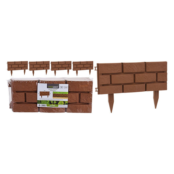 Gardalux Borderhekje | Gardalux | 42 x 17.5 cm (4 stuks, Bruin) FC4951850 K170105394 - 3