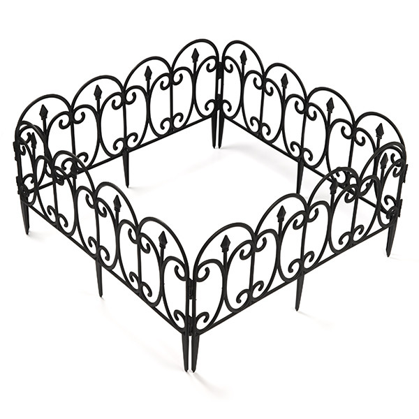 Gardalux Borderhekje | Gardalux | 60 x 30 cm (4 stuks, Zwart) 836360410 R10360410 K170103250 - 2