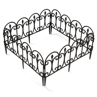Gardalux Borderhekje | Gardalux | 60 x 30 cm (4 stuks, Zwart) 836360410 R10360410 K170103250 - 2