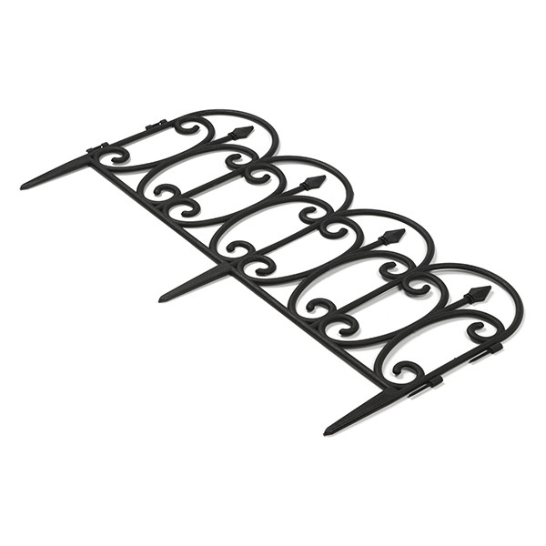 Gardalux Borderhekje | Gardalux | 60 x 30 cm (4 stuks, Zwart) 836360410 R10360410 K170103250 - 1