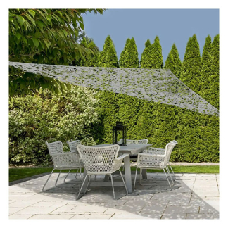 Gardalux Camouflage schaduwdoek | Gardalux | 3.6 x 3.6 x 3.6 meter (Waterdoorlatend, Lichtgrijs) X61500230 K170104704 - 2