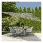 Gardalux Camouflage schaduwdoek | Gardalux | 3.6 x 3.6 x 3.6 meter (Waterdoorlatend, Lichtgrijs) X61500230 K170104704 - 2