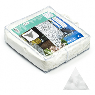 Gardalux Camouflage schaduwdoek | Gardalux | 3.6 x 3.6 x 3.6 meter (Waterdoorlatend, Wit) X61500220 K170104703