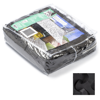 Gardalux Camouflage schaduwdoek | Gardalux | 3 x 3 meter (Waterdoorlatend, Donkergrijs, Vierkant) X61500200 K170104717