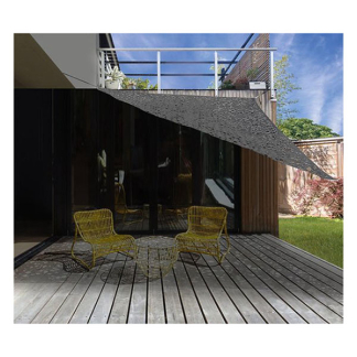 Gardalux Camouflage schaduwdoek | Gardalux | Driehoek (3.6 x 3.6 meter, Donkergrijs) X61500240 K170104669 - 2