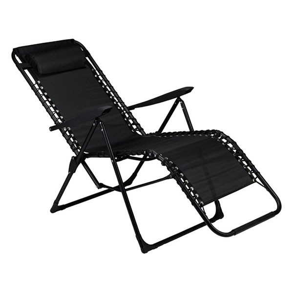 Gardalux Campingstoel | Lifetime Garden | 93 x 46 x 110 cm (Inklapbaar, Zwart) 50234 K170105210 - 2