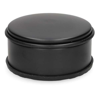 Gardalux Deurstopper | 6 cm x Ø 12 cm (Staal, Rubber, Zwart) 22171671 K170105199 - 1