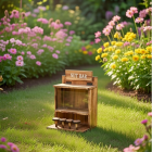 Gardalux Eekhoorn voederhuisje | Gardalux | 24 x 20 x 32.5 cm (Hangend, Hout) VH1000830 K170105864 - 3