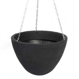 Gardalux Hangende bloempot | Gardalux | Ø 33 centimeter (Kunststof, Binnen/buiten, Antraciet) Y54192820 K170103402 - 1
