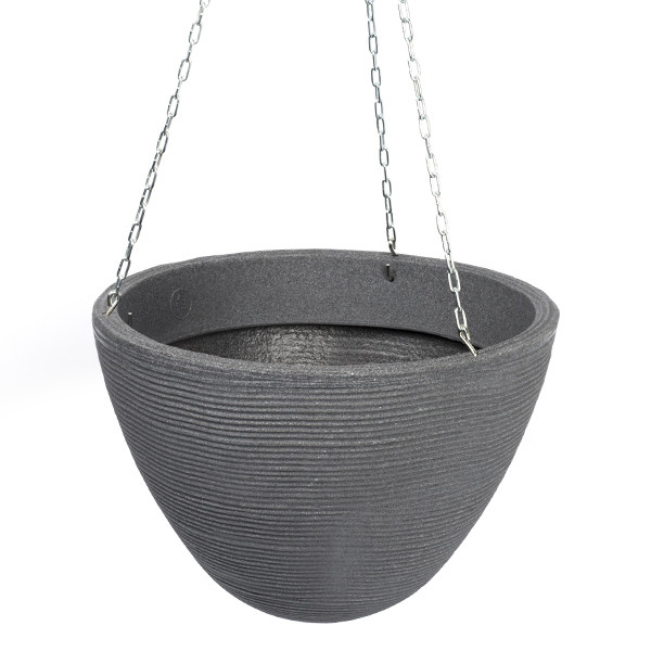 Gardalux Hangende bloempot | Gardalux | Ø 33 cm (Kunststof, Binnen/buiten, Grijs) Y54192390 K170103401 - 1