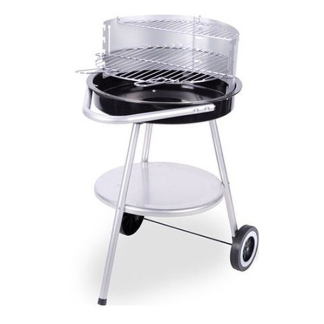 Gardalux Houtskool BBQ | Gardalux | Ø 47 x 77 cm (Half open, Windscherm, Dubbel grillrek, RVS) C83000450 K170105348