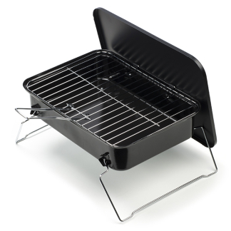 Gardalux Houtskool BBQ | Gardalux | 35 x 25.5 x 10 cm (Zwart, Met handvat) C83000320 K170103191