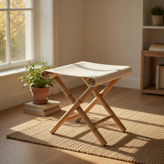 Gardalux Inklapbare kruk | Gardalux | 40 x 40 x 40 cm (Bamboe) VM4000010 K170105942 - 2