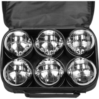 Gardalux Jeu de boules set | 6-delig (Metaal, Afstandsmeter, Draagtas) 491720030 K180107452 - 