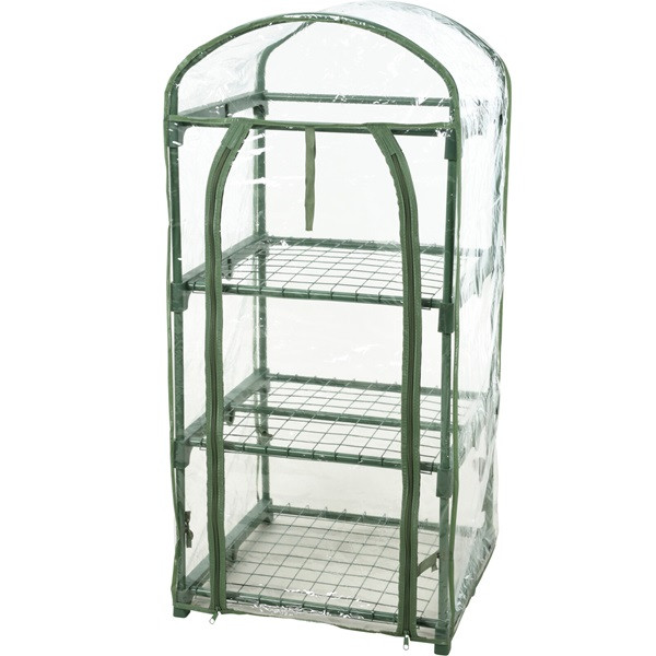 Gardalux Kweekkas | 50 x 45 x 105 centimeter (3 lagen, Foliekas, Roldeur, Ritssluiting, Doorzichtig) CE6500310 K170105390 - 1