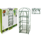 Gardalux Kweekkas | 50 x 45 x 130 centimeter (4 lagen, Foliekas, Roldeur, Ritssluiting, Doorzichtig) CE7000150 K170105391 - 2