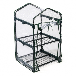 Gardalux Kweekkas | 50 x 45 x 80 cm (2 lagen, Foliekas, Ritssluiting, Doorzichtig) CE6500020 K170116310