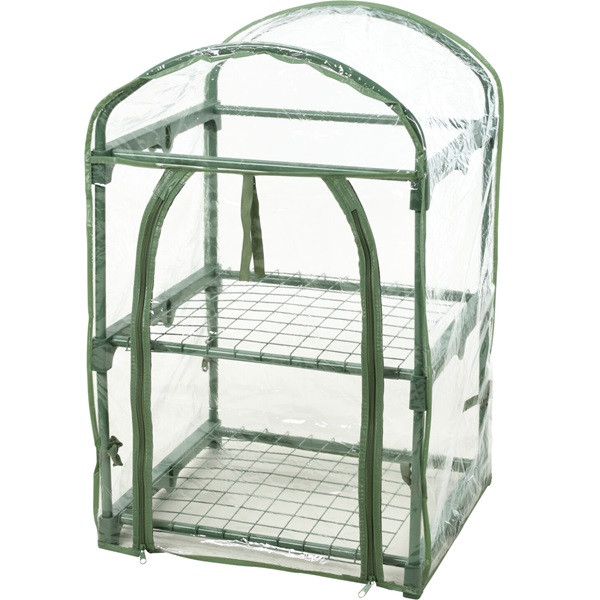 Gardalux Kweekkas | Gardalux | 50 x 45 x 84 centimeter (2 lagen, Foliekas, Roldeur, Ritssluiting, Doorzichtig) CE6500300 K170105389 - 1