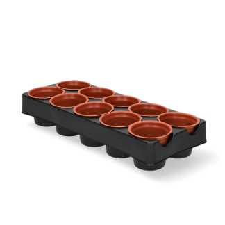 Gardalux Kweekpotjes | Gardalux | 10 stuks (Tray, Rond, 5 x Ø 6 cm per potje) CY8002180 K170105381 - 2