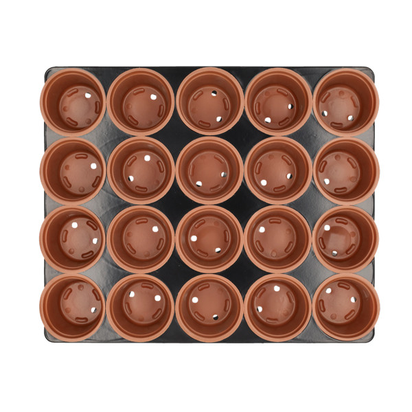 Gardalux Kweekpotjes | Gardalux | 20 stuks (Tray,  Rond, 5 x Ø 6 cm per potje) CY8001450 K170105380 - 3