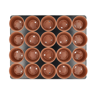 Gardalux Kweekpotjes | Gardalux | 20 stuks (Tray,  Rond, 5 x Ø 6 cm per potje) CY8001450 K170105380 - 3