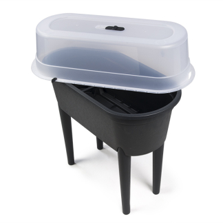 Gardalux Kweektafel | Gardalux | 77 x 40 x 83 cm (Antraciet, Met deksel) Y54197540 K170103247 - 2