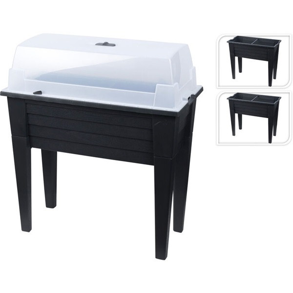 Gardalux Kweektafel | Gardalux | 78 x 40 x 83 cm (Deksel, Verwijderbare poten, Antraciet) Y54197480 K170105402 - 2