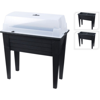 Gardalux Kweektafel | Gardalux | 78 x 40 x 83 cm (Deksel, Verwijderbare poten, Antraciet) Y54197480 K170105402 - 2