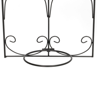 Gardalux Muurhaak | Gardalux | 29 x 79 centimeter (Voor 2 bloempotten, Metaal, Zwart) 138000250 K170105351 - 3