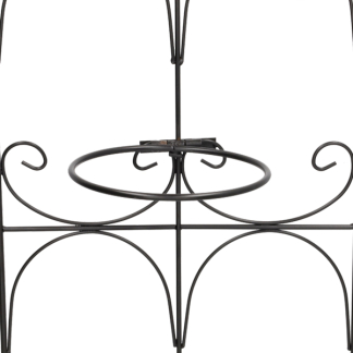 Gardalux Muurhaak | Gardalux | 29 x 79 centimeter (Voor 2 bloempotten, Metaal, Zwart) 138000250 K170105351 - 4