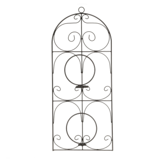Gardalux Muurhaak | Gardalux | 29 x 79 centimeter (Voor 2 bloempotten, Metaal, Zwart) 138000250 K170105351 - 2