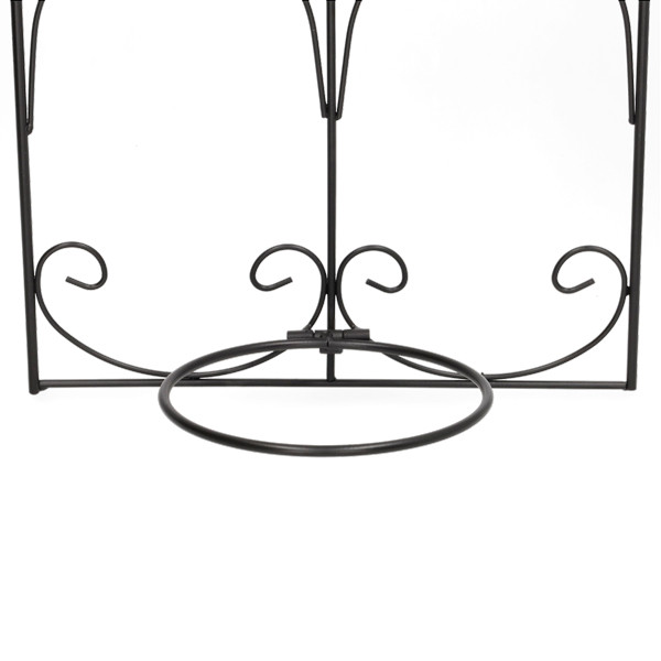 Gardalux Muurhaak | Gardalux | 29 x 79 cm (Voor 2 bloempotten, Metaal, Zwart) 138000250 K170105351 - 3